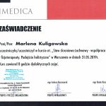 Certyfikat mgr Marlana Kuligowska